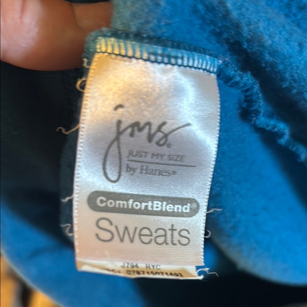 Just My Size Blue and Unbranded Black Sweatpants